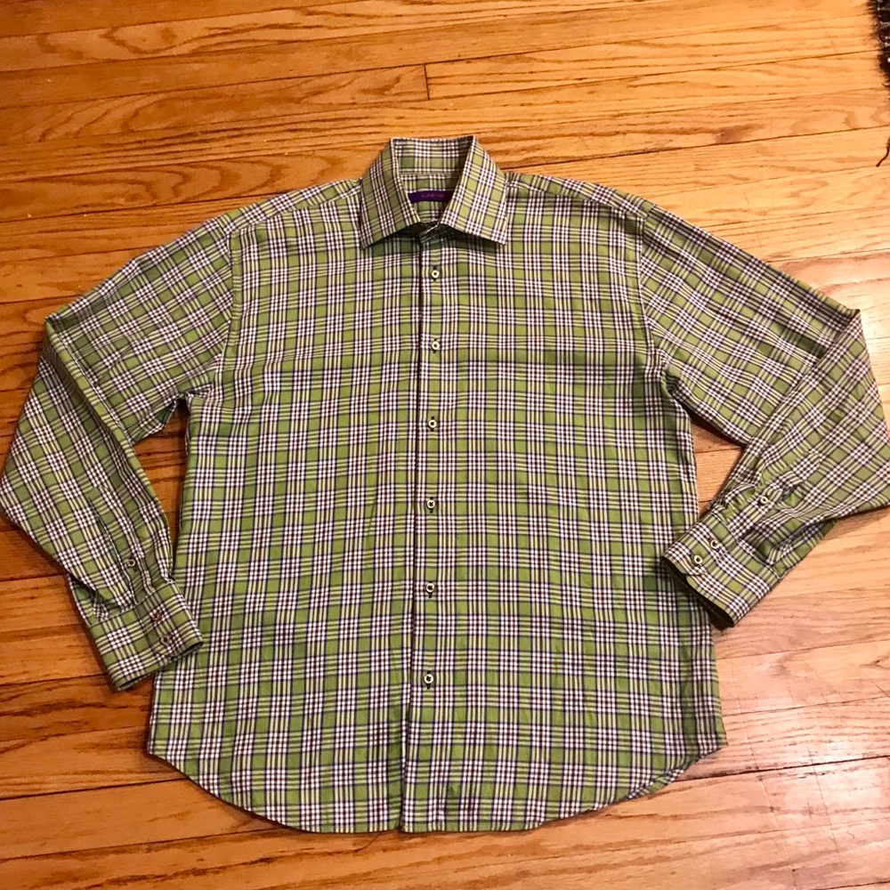 NWOT  Plaid Button Up Long Sleeve Shirt
